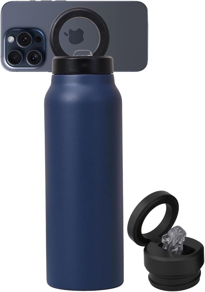 "Ringo Insulated Water Bottle with Phone Holder"