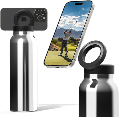 "Ringo Insulated Water Bottle with Phone Holder"